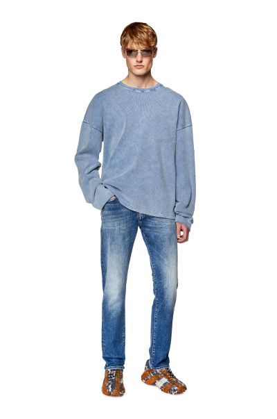 Herren Exklusiv Diesel Jeans Slim Jeans 2019 D-Strukt 09G32 Mittelblau