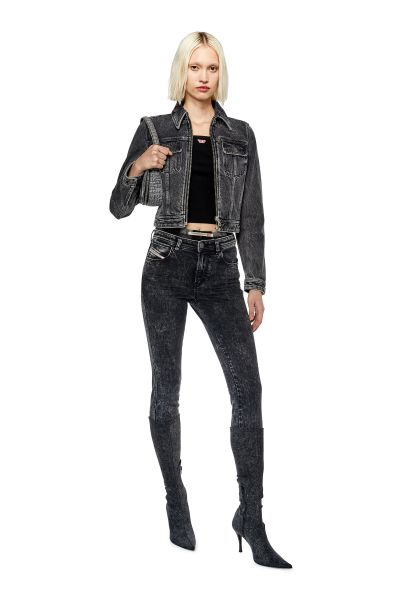 Skinny Jeans 2015 Babhila 0Enan Schwarz/Dunkelgrau Angebot Jeans Damen Diesel
